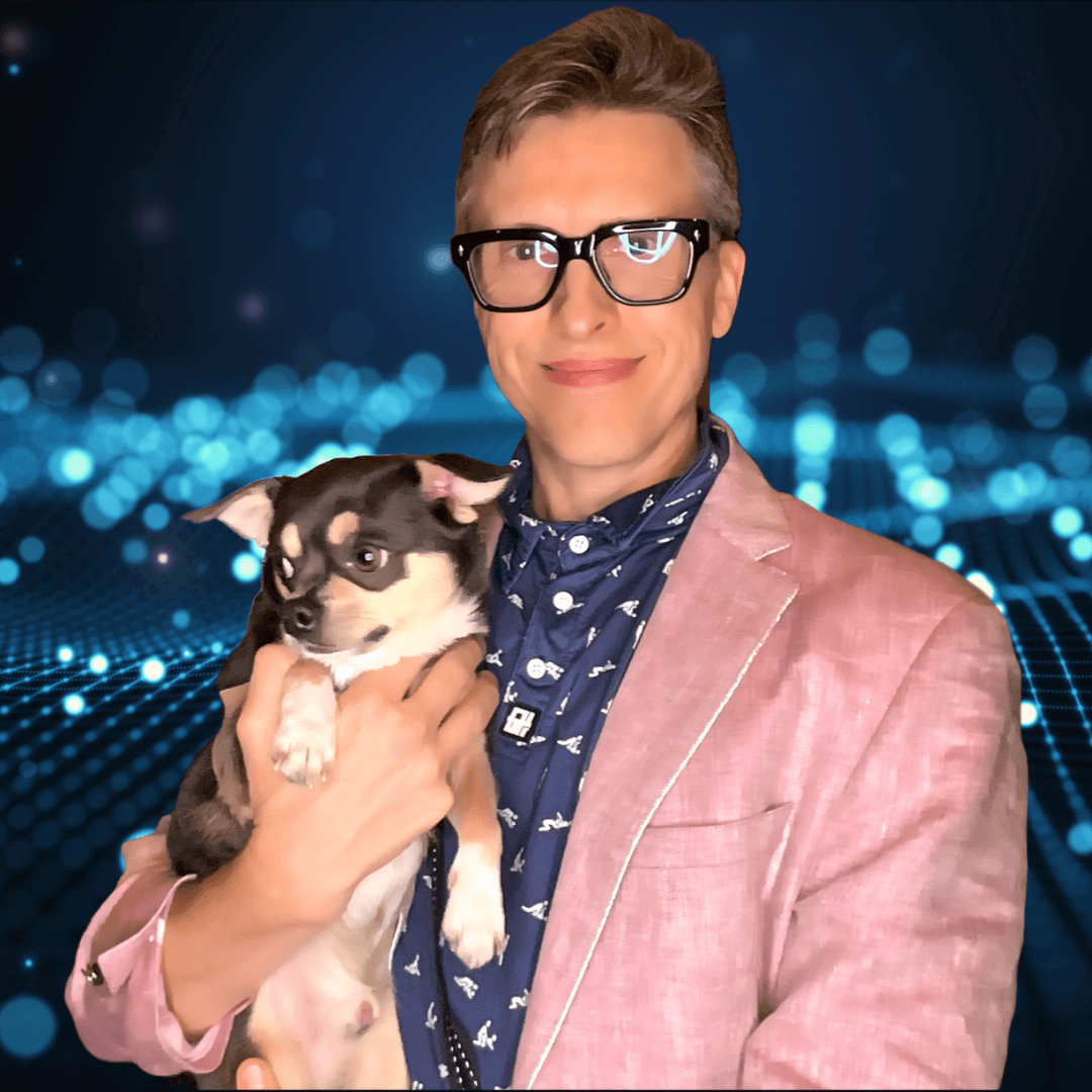 Carey Balboa with service animal Tango